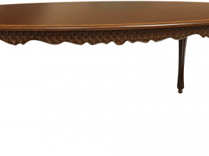 classic table with carvings 2400 Modèle 3D