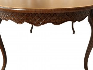 classic table with carvings 2400 Modèle 3D