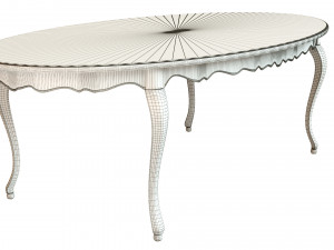 classic table with carvings 2400 Modèle 3D