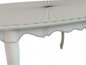 classic table with carvings 2400 Modèle 3D