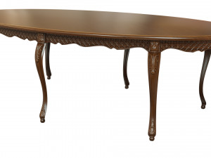 classic table with carvings 2700 3D मॉडल