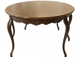 classic table with carvings 2700 3D Model