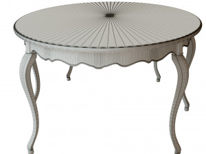 classic table with carvings 2700 3D मॉडल