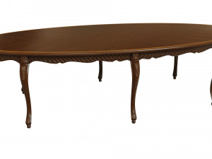 classic table with carvings 3000 Modelo 3D