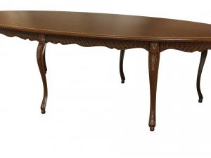 classic table with carvings 3000 3D Model