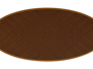 classic table with carvings 3000 3D Model