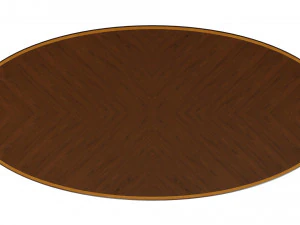 classic table with carvings 3000 3D Model