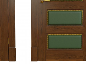 classic wooden door 02 3D Model