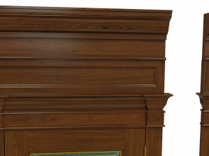 classic wooden door 02 3D Model