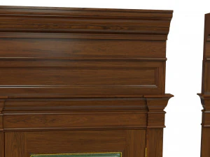 classic wooden door 02 3D Model