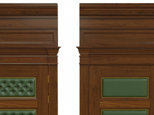 classic wooden door 02 3D Model