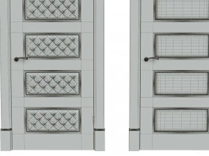 classic wooden door 02 3D Model