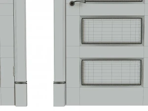 classic wooden door 02 3D Model