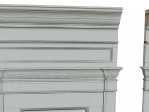 classic wooden door 02 3D Model