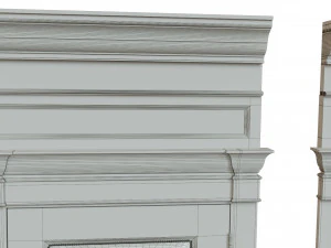 classic wooden door 02 3D Model