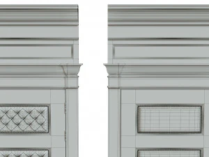 classic wooden door 02 3D Model