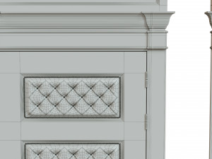 classic wooden door 02 3D Model