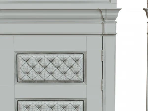 classic wooden door 02 3D Model