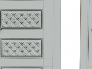 classic wooden door 02 3D Model