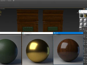 classic wooden door 02 3D Model