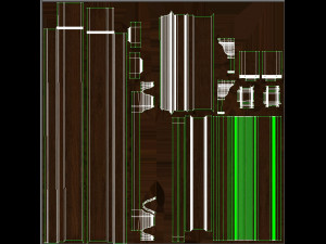 classic wooden door 02 3D Model