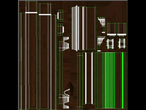 classic wooden door 02 3D Model