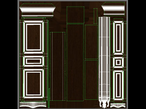classic cabinet 0102 3D Model
