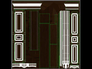 classic cabinet 0103 3D Model