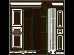 classic cabinet 0105 Model 3D