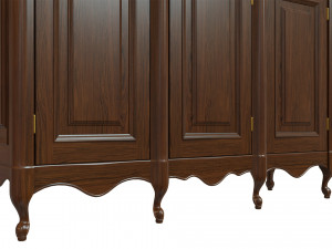 classic cabinet 0107 3D 모델