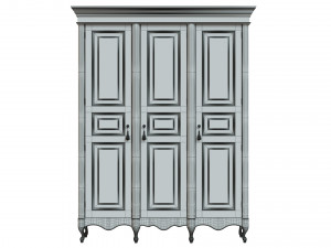classic cabinet 0107 3D 모델