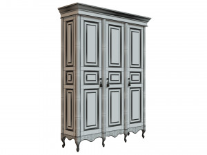 classic cabinet 0107 3D 모델