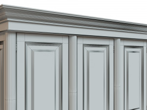 classic cabinet 0107 3D 모델