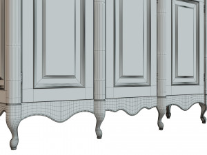 classic cabinet 0107 3D 모델