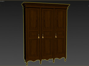 classic cabinet 0107 3D 모델