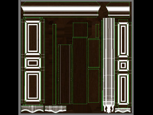 classic cabinet 0107 3D 모델