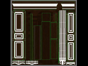 classic cabinet 0107 3D Model
