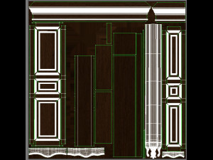 classic cabinet 0108 3D Model