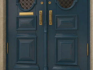 entrance classic door 17 3D Model