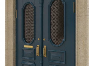 entrance classic door 17 3D 모델