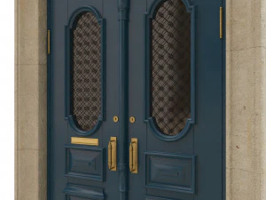 entrance classic door 17 3D Model