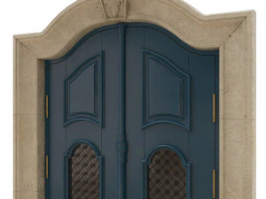 entrance classic door 17 3D Model