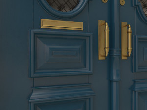 entrance classic door 17 3D 모델