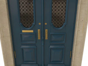 entrance classic door 17 3D Model