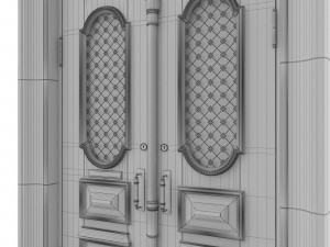entrance classic door 17 3D 모델