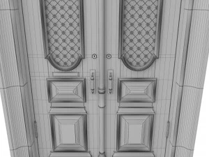 entrance classic door 17 3D Model
