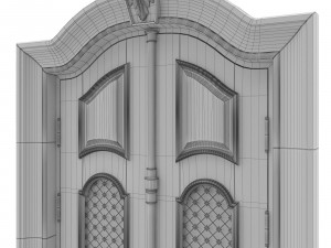 entrance classic door 17 3D 모델