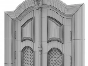 entrance classic door 17 3D Model