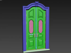 entrance classic door 17 3D Model