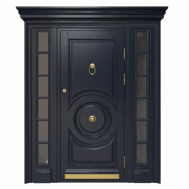 entrance classic door 16 3D Model .c4d .max .obj .3ds .fbx .stl .blend 
